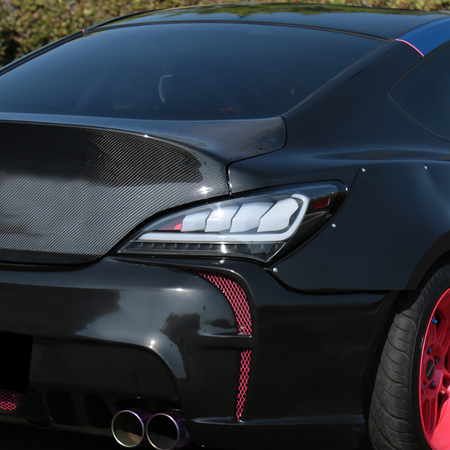 Spec-D Tuning 10-15 Hyundai Genesis 2Dr LED Tail Lights Matte Black With Sequential LT-GENS210JMLED-TM